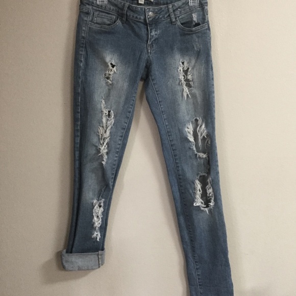 Forever 21 Distressed Jeans - Picture 1 of 4
